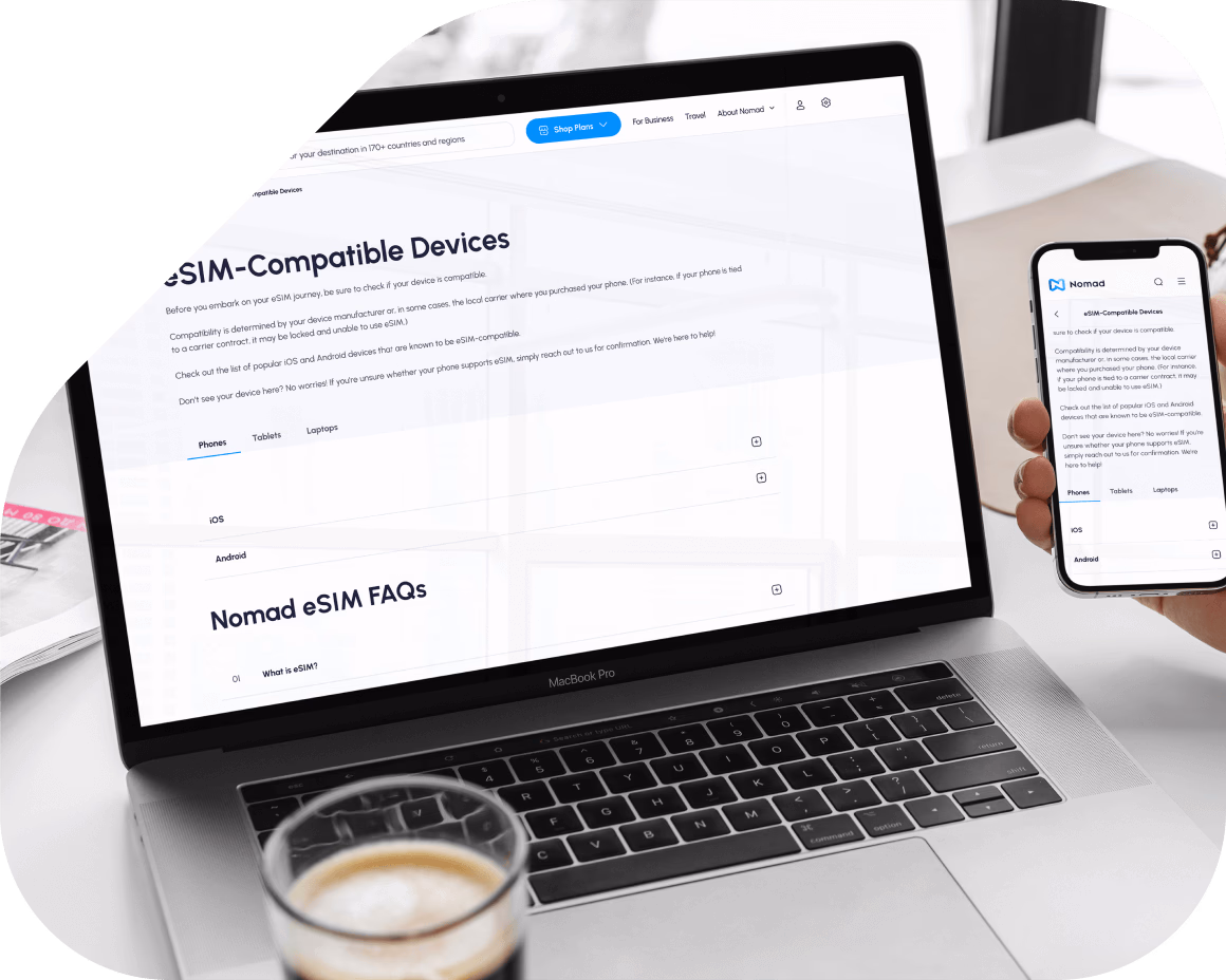 eSIM compatible devices