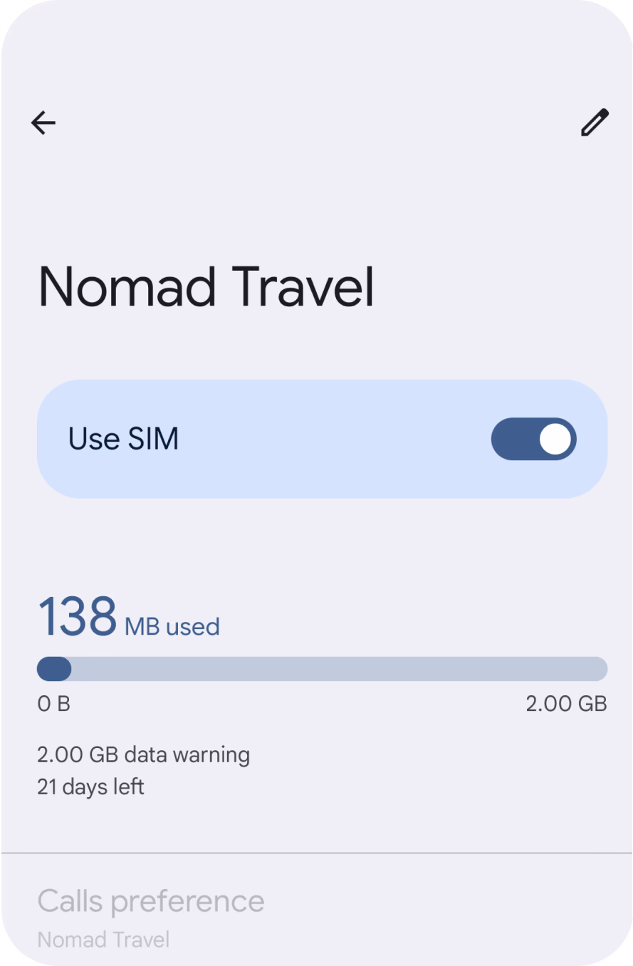 confirm installation and activate the eSIM